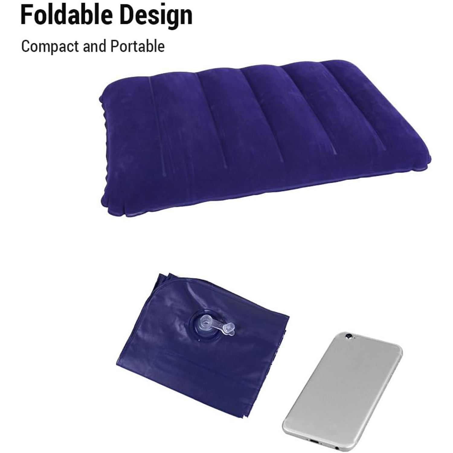 Velvet Air Inflatable Travel Pillow (Blue) Velvet Air Inflatable Travel Pillow (Blue)